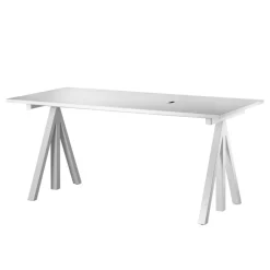 String Works Schreibtisch Gestell weiß