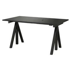 String Works Schreibtisch höhenverstellbar Gestell schwarz