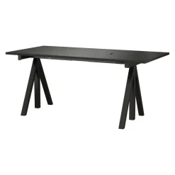 String Works Schreibtisch höhenverstellbar Gestell schwarz