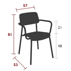 Studie Armlehnstuhl Eiche