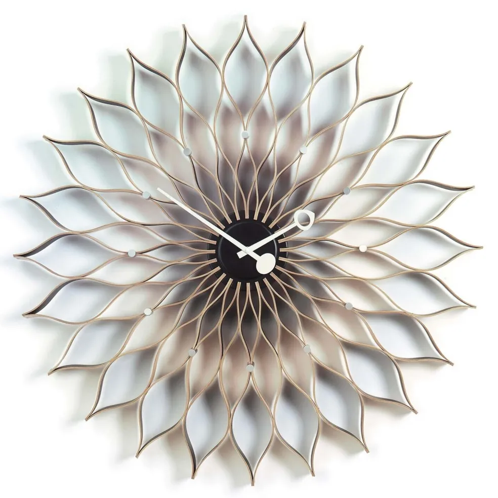 Sunflower Clock Nelson Wanduhr