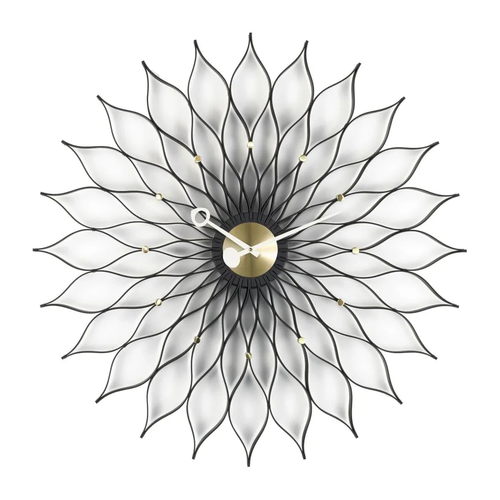 Sunflower Clock Nelson Wanduhr