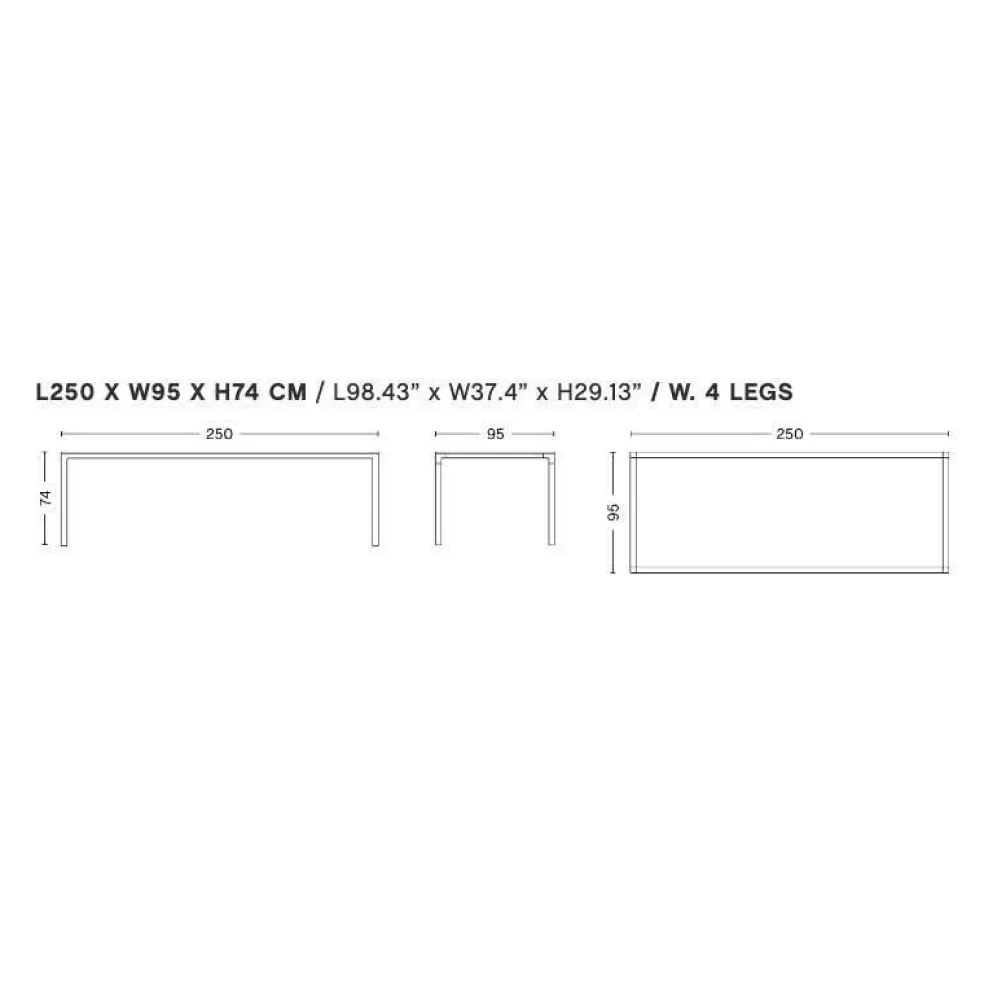 T12 Konferenztisch Linoleum