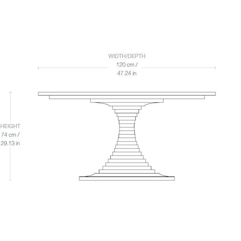 Tavolo A Dischi Esstisch Ø 120cm