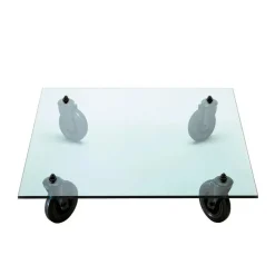 Tavolo Con Ruote Couchtisch 100x100cm