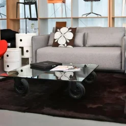 Tavolo Con Ruote Couchtisch 100x100cm