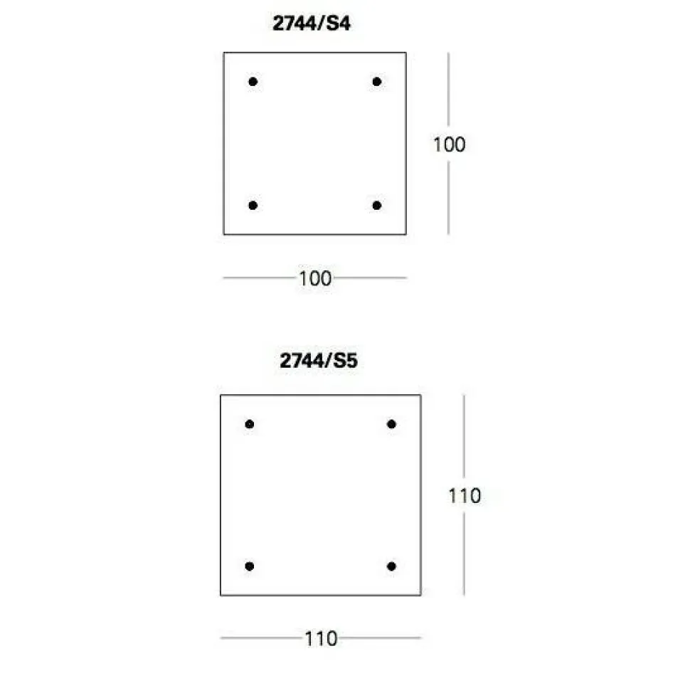 Tavolo Con Ruote Couchtisch 100x100cm