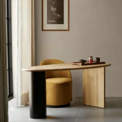 Tearoom Side Chair Samt drehbar