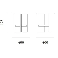 Tee Beistelltisch Kork