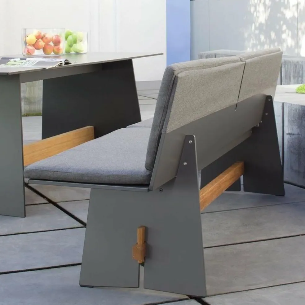 Tension Outdoor Bank mit Rückenlehne