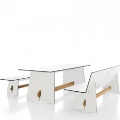 Tension Outdoor Bank mit Rückenlehne