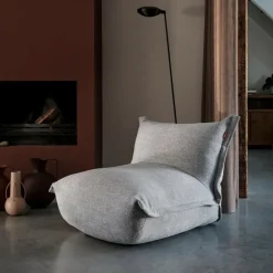 The BonBaron Slim Lounge Chair Bouclé