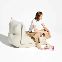 The BonBaron Slim Lounge Chair Bouclé