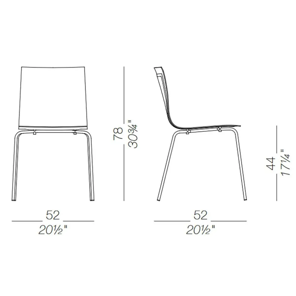 Thin S16 Stuhl Sitzfläche MDF