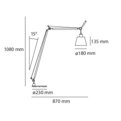 Tolomeo Lettura Basculante Leseleuchte