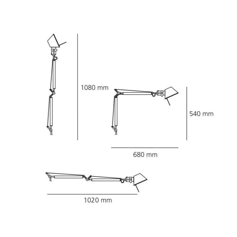 Tolomeo Mini Tischleuchte mit Tischklemme