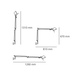 Tolomeo Parete LED Wandleuchte