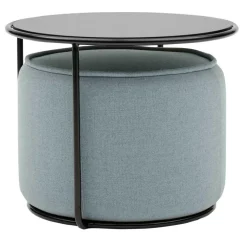 Tom Hocker/Pouf mit Beistelltisch