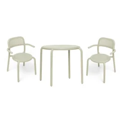 Toní Bistrotisch + Gartenarmlehnstuhl
