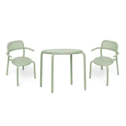 Toní Bistrotisch + Gartenarmlehnstuhl