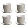 Tonale Mokkatasse mit Unterteller 4er Set