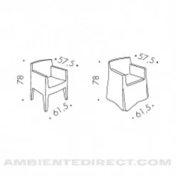 Toy Gartenarmlehnstuhl
