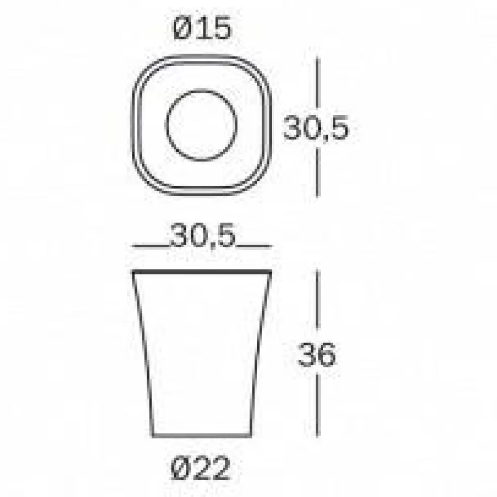 Trash Papierkorb Ø 22cm