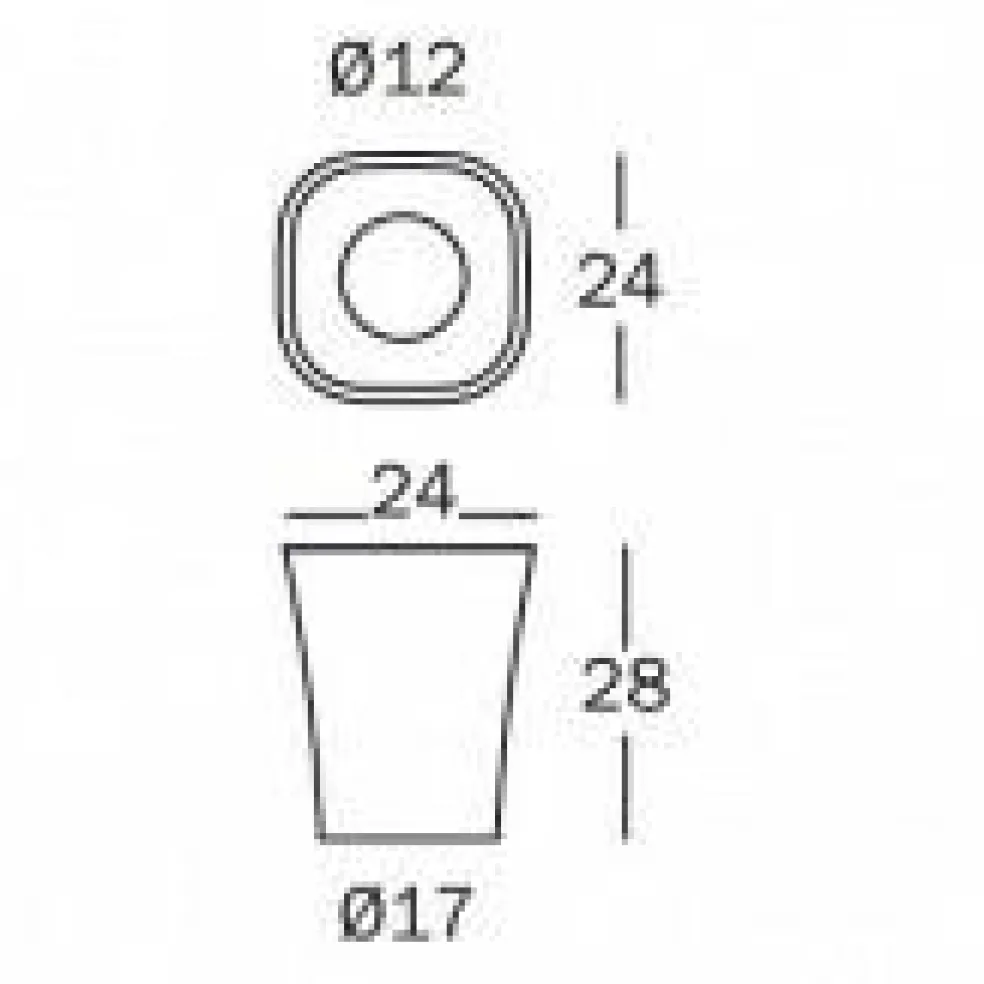 Trash Papierkorb Ø17cm