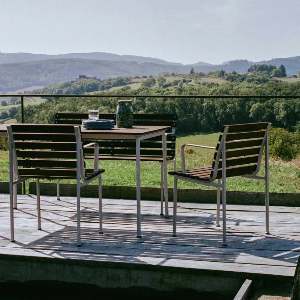 Traverse Dining Gartenbank mit Armlehnen