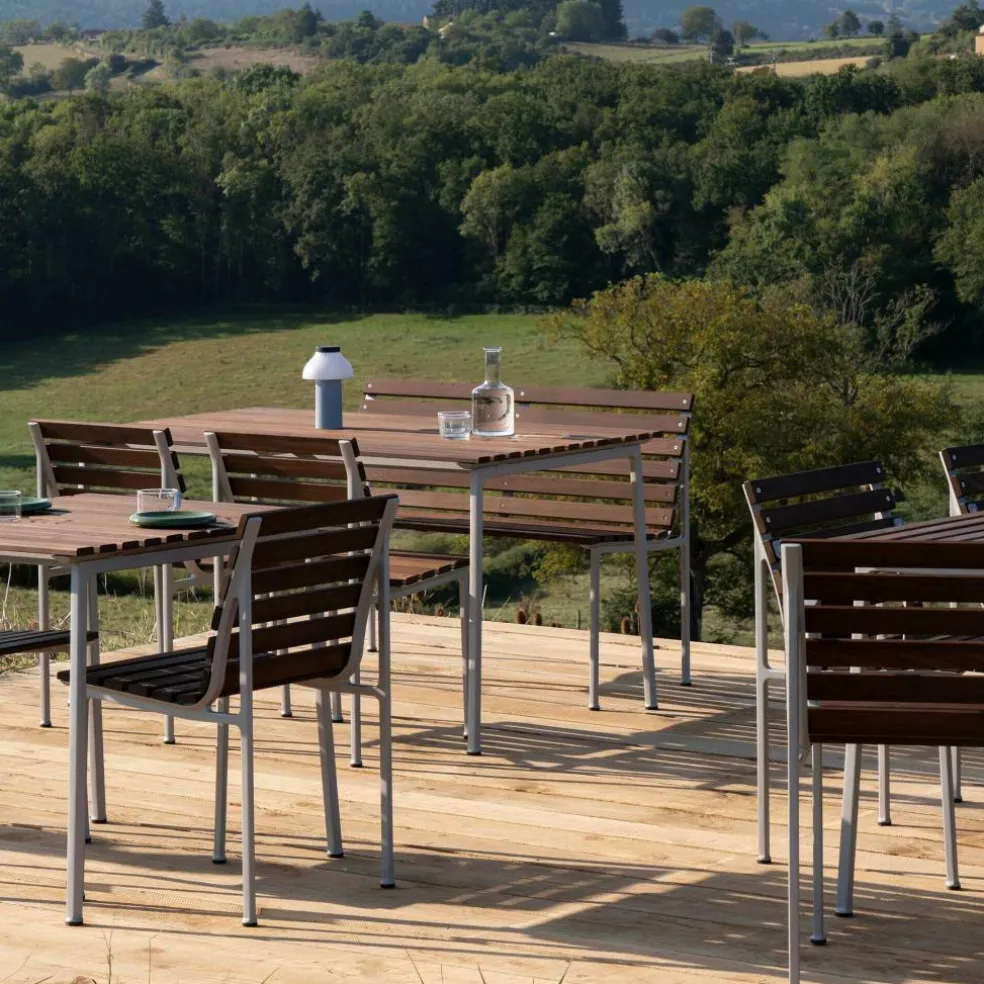 Traverse Dining Gartenbank mit Armlehnen