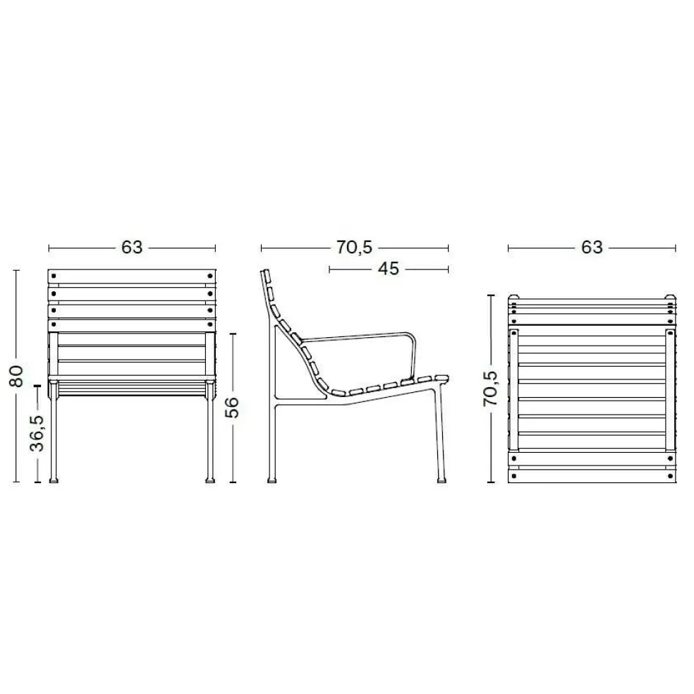Traverse Lounge Gartenarmlehnstuhl