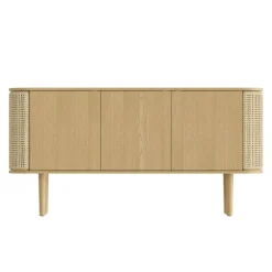 Treasures Sideboard mit 3 Türen Wiener Geflecht
