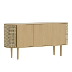 Treasures Sideboard mit 3 Türen Wiener Geflecht