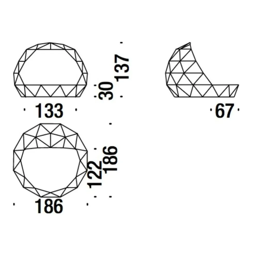 Tropicalia Tagesbett 186x186x137cm