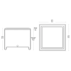 Tropique Gartenesstisch 90x90cm