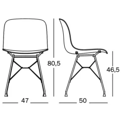 Troy Stuhl Gestell Stahdraht
