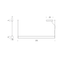 Tru LED Pendelleuchte horizontal