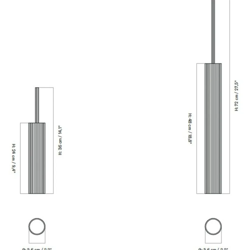 Tubulaire Pendelleuchte