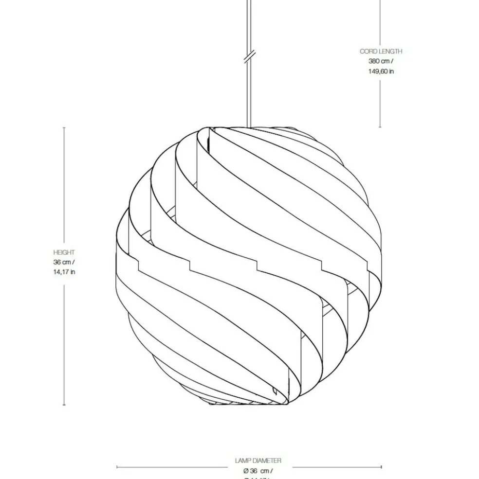 Turbo Pendelleuchte Ø36cm