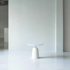 Turn Beistelltisch Marmor höhenverstellbar