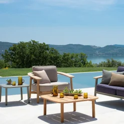 Twins Beistelltisch niedrig 85x85cm