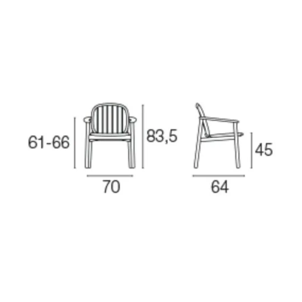 Twins Gartenarmlehnstuhl