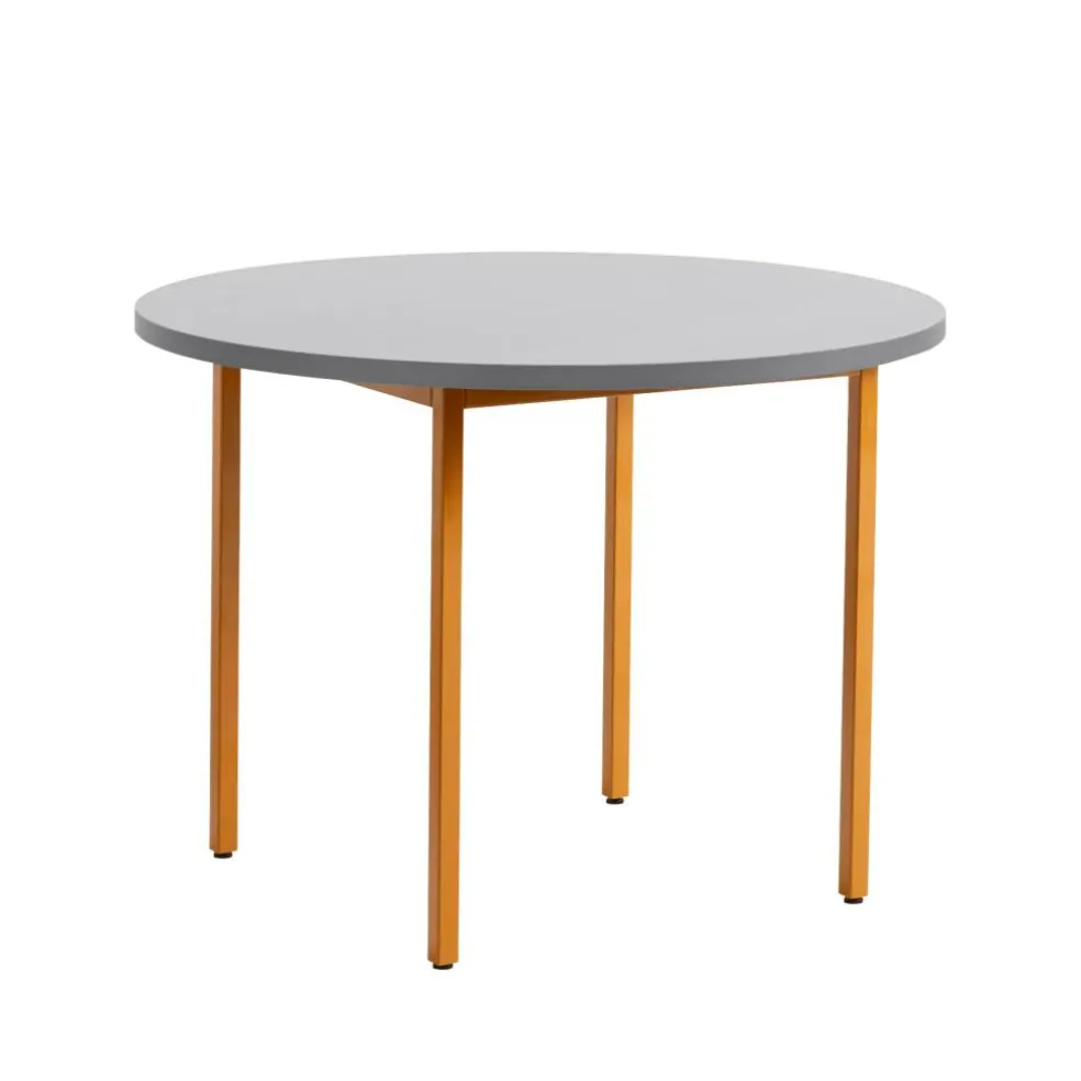 Two-Colour Esstisch Gestell Ocker Ø105cm