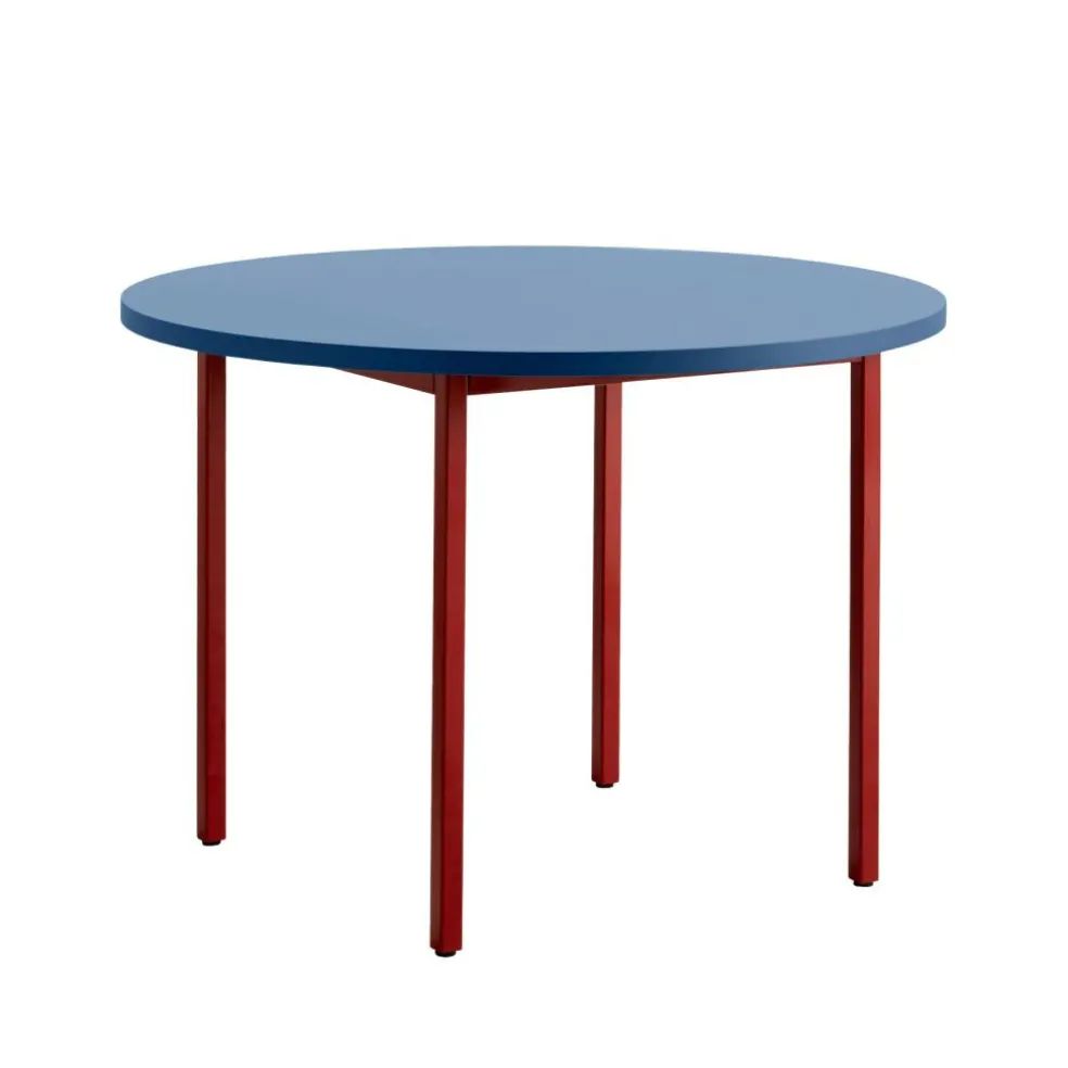 Two-Colour Esstisch Gestell Kastanienrot Ø105cm