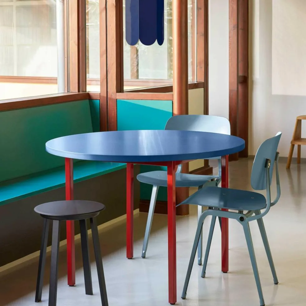 Two-Colour Esstisch Gestell Kastanienrot Ø105cm