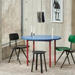 Two-Colour Esstisch Gestell Kastanienrot Ø105cm