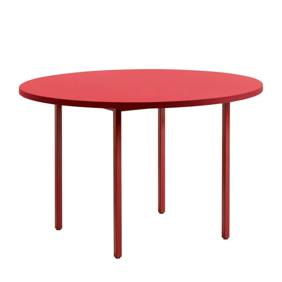 Two-Colour Esstisch Gestell Kastanienrot Ø120cm