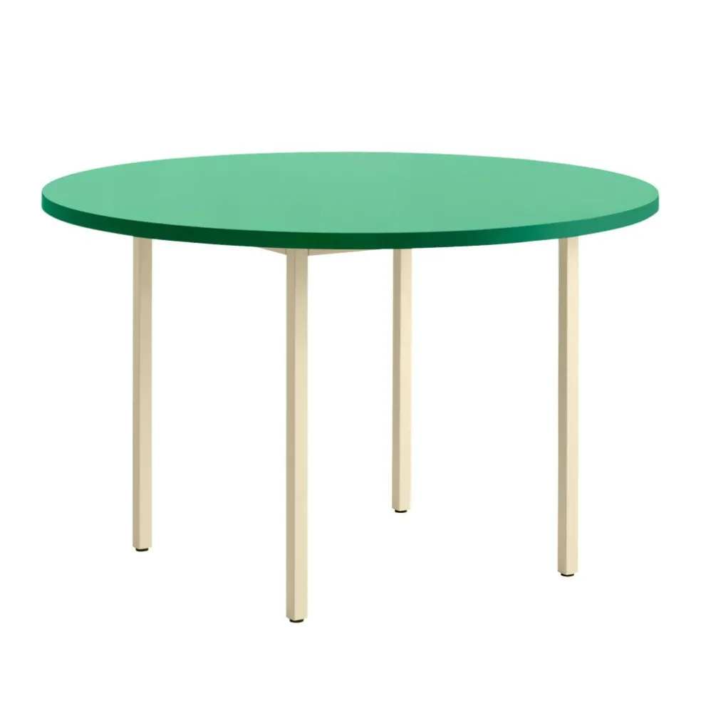 Two-Colour Esstisch Gestell Elfenbein Ø120cm