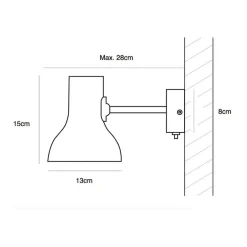 Type 75 Mini Wandleuchte