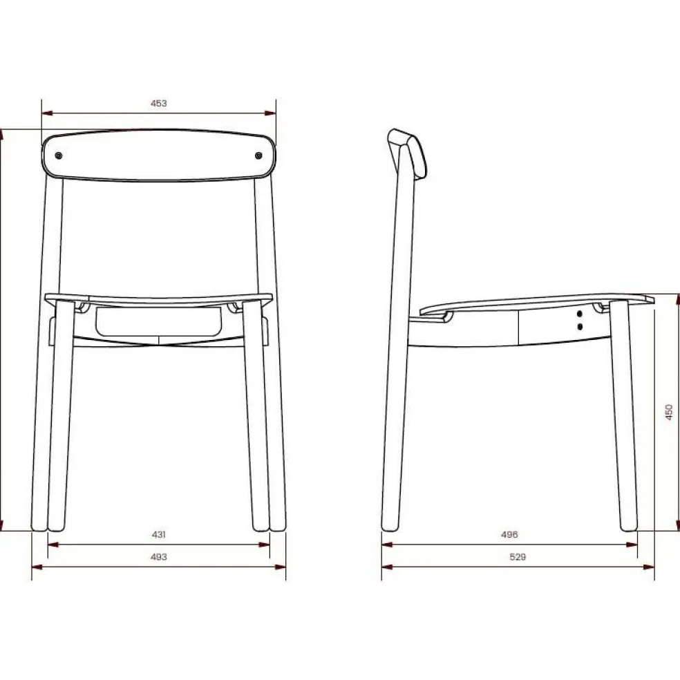 Unite Stuhl gepolstert
